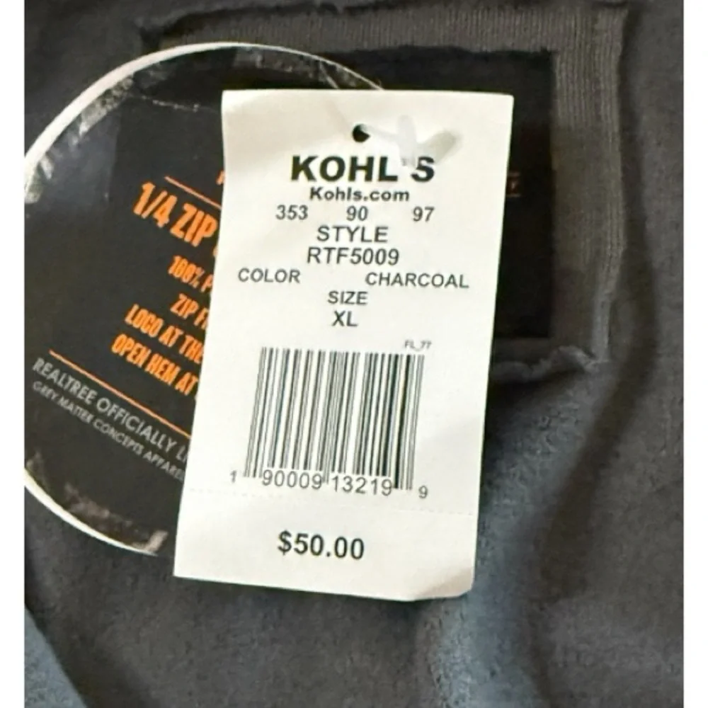 Realtree Men’s 1/4-Zip Fleece – Size XL - Picture 4 of 4